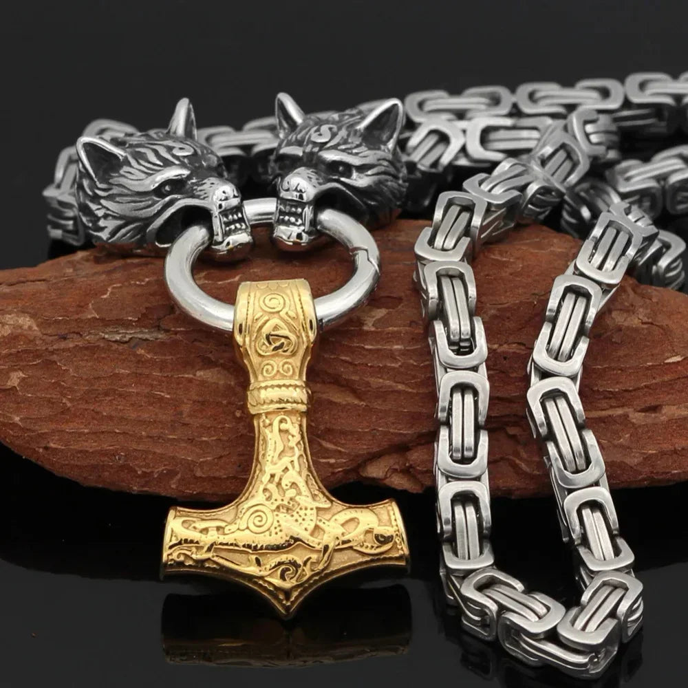 Fashionable Exquisite New Retro Nordic Viking Hammer Pendant in USA