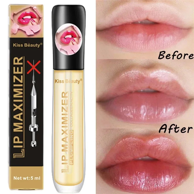 Instant Volumising Lip Plumper Serum Sexy Lip Oil Gloss in USA