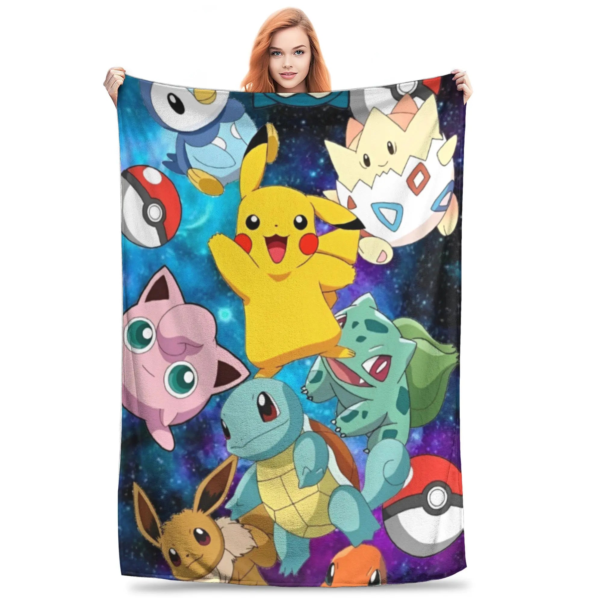 Pokemon Characters Pikachu Blanket Multiple Sizes in USA.