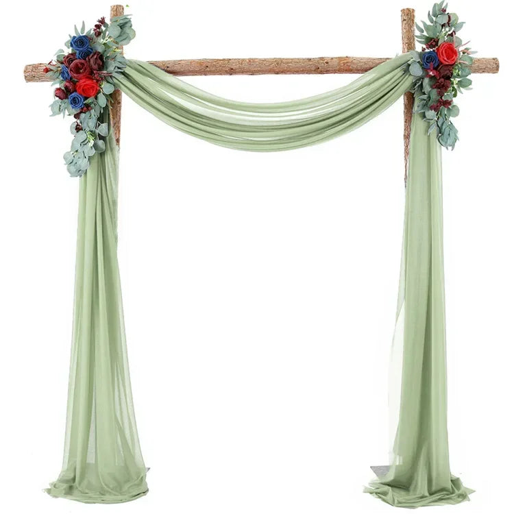 White Wedding Arch Draping Fabric Chiffon Fabric Drape in USA