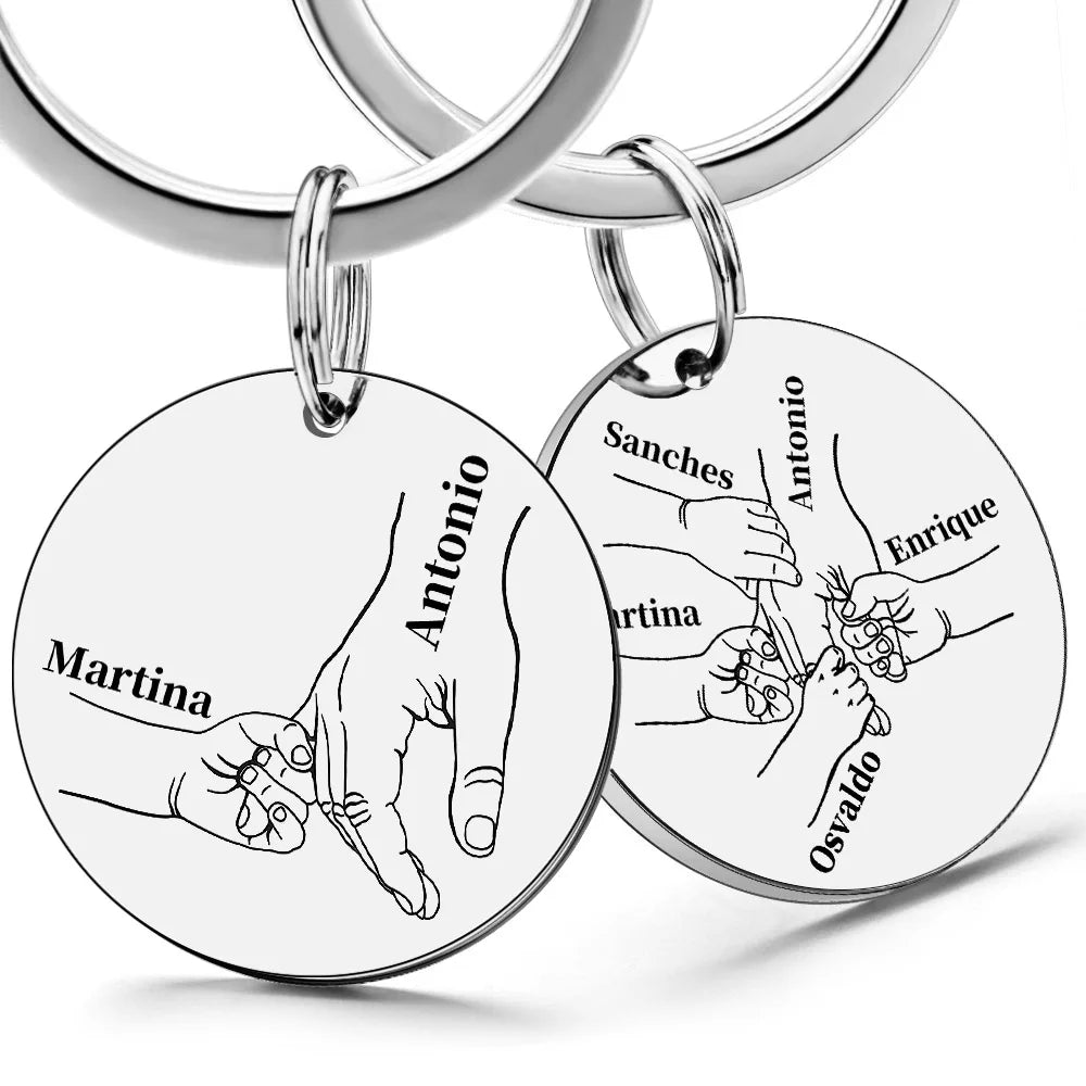 Personalized Keychain Love Gifts Customized Name Ring in USA