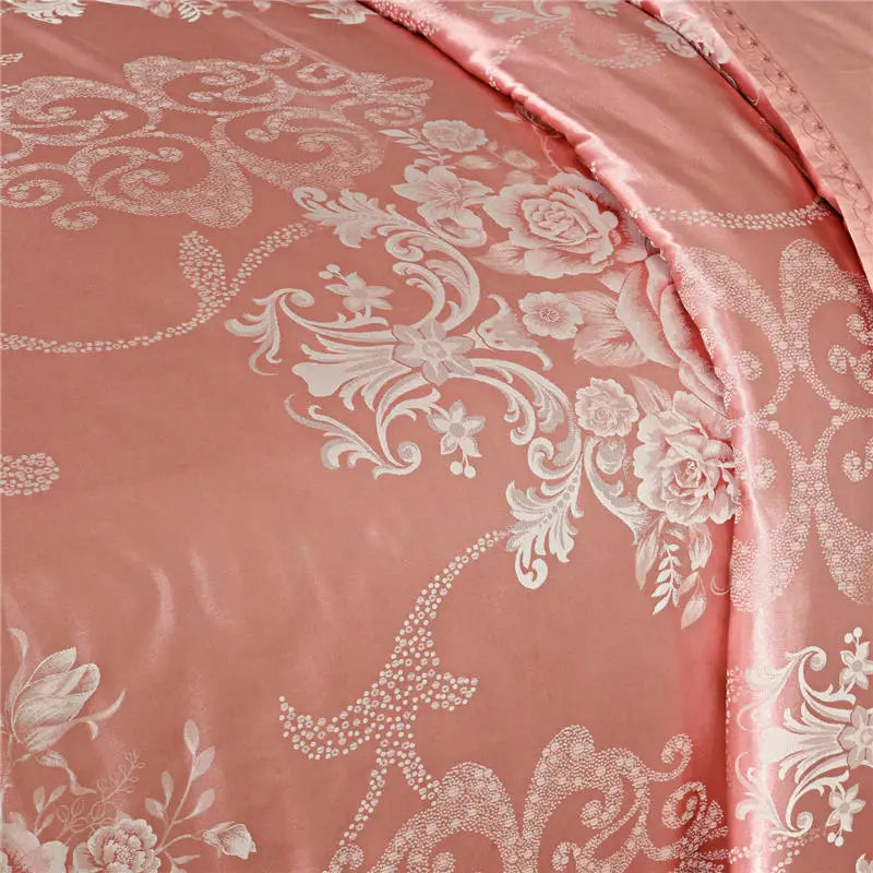 Bedding Sets Floral Grey Pink Comfort Duvet Pillowcase Flat Bed