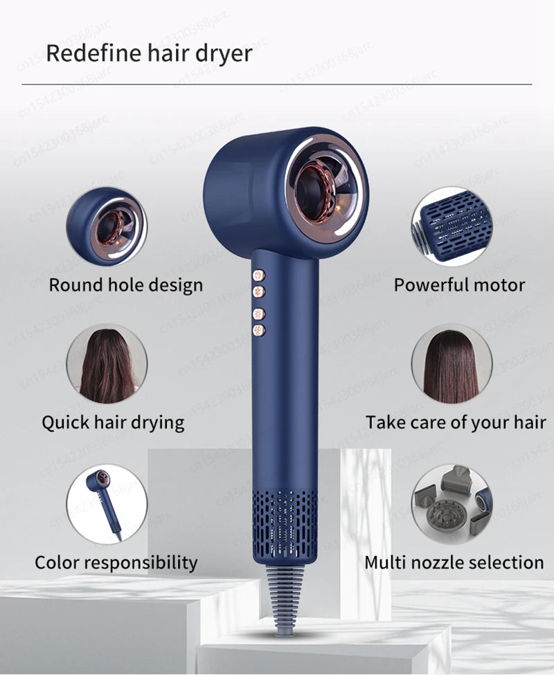 Professional Super Hair Dryer Negative Ion Quick Dry Leafless Hair dry