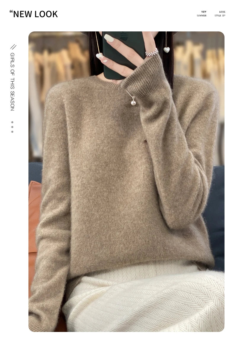 New cashmere sweater women's sweater autumn in USA