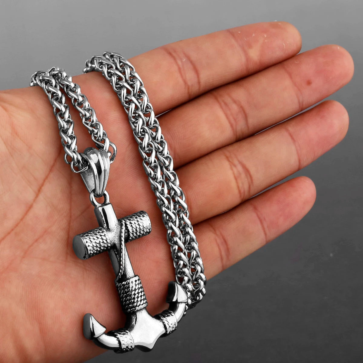 Stainless Steel Viking Axe Pendant Necklace Men's Celtic Valknut in USA