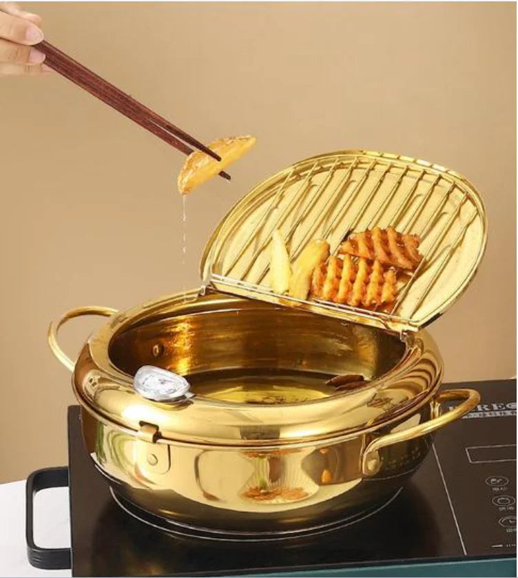 Stainless Steel Pan ,Tempura Fryer Pan, cookware in USA.