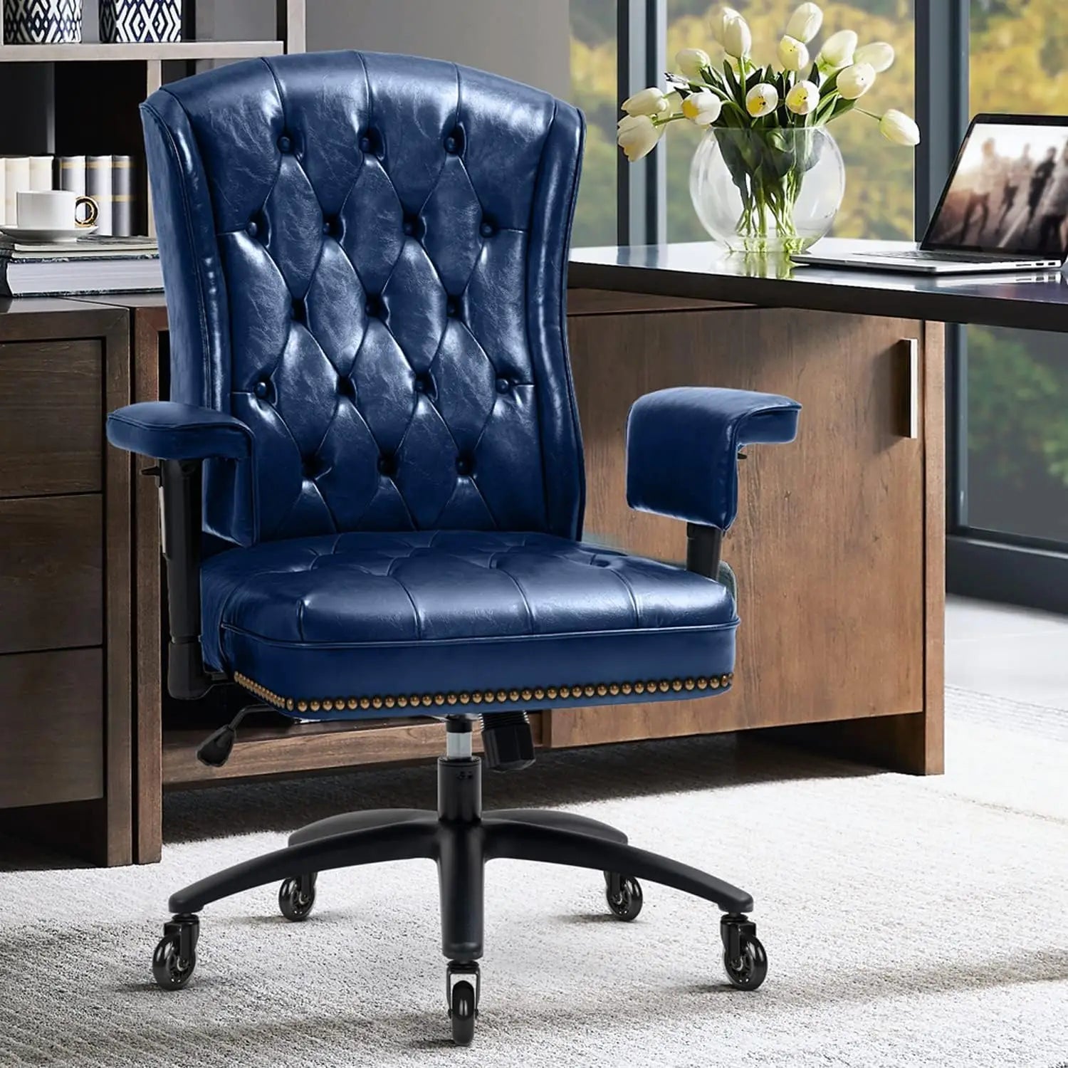 YAMASORO Ergonomic Executive Office Chair with Height-Adjustable in USA.