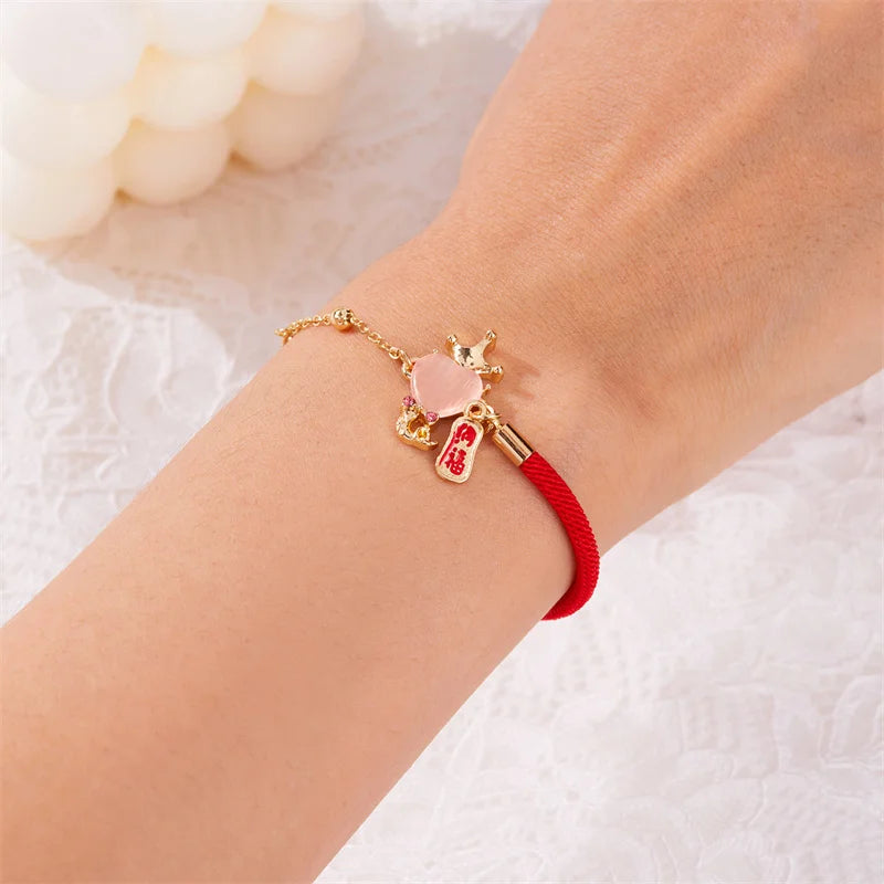 Snake Year Luck Bracelet Women Blessing Amulet in USA