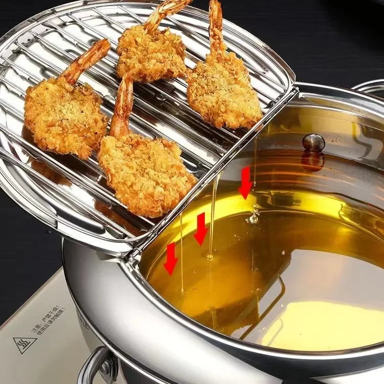 Stainless Steel Pan ,Tempura Fryer Pan, cookware in USA.