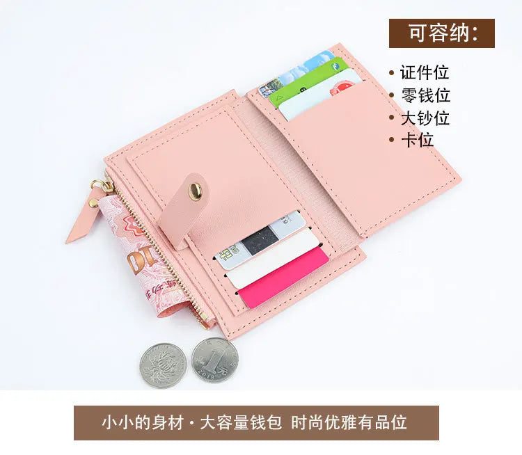 Women Wallets PU Leather Female Purse Mini Hasp in USA