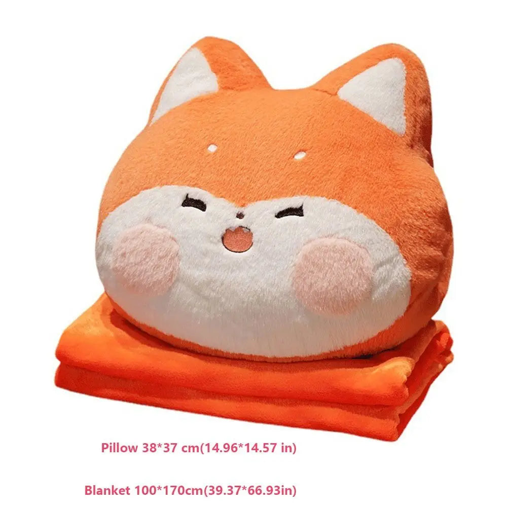 Cute with Blanket Warm Hand Throw Pillow Anime Rabbit in USA.