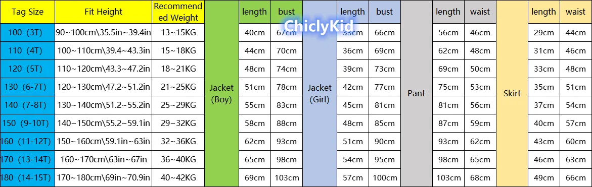 Children School Uniform Girls Jacket Pleated Skirt Suits Boys in USA