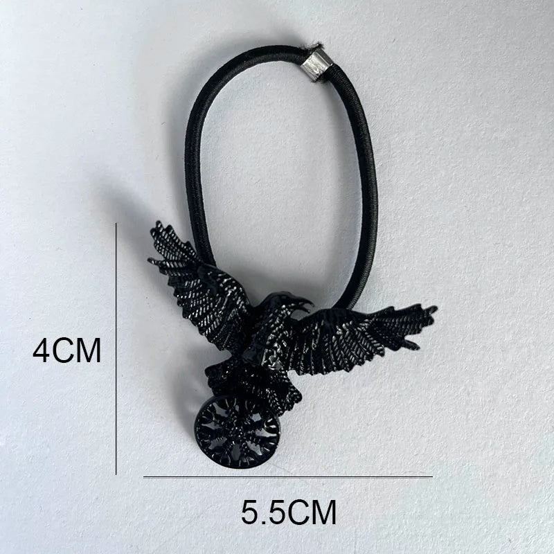 Unique Viking Black Oversized Crow Hair Clip Accessories in USA