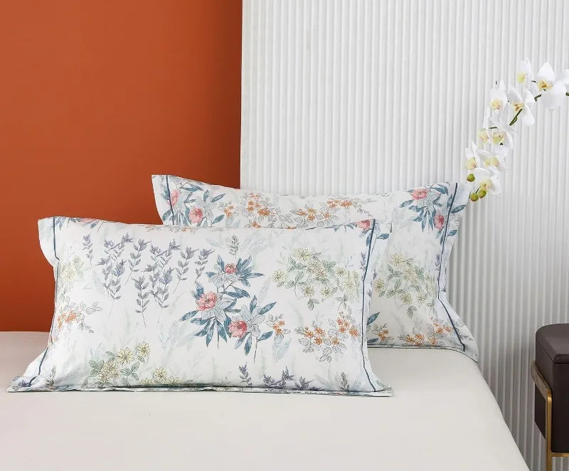 Duvet Cover, Thread Count Cotton Printed Luxury Floral Comforter