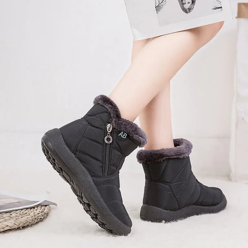 Winter Women Boots Thick Bottom Ankle Boots Women in USA