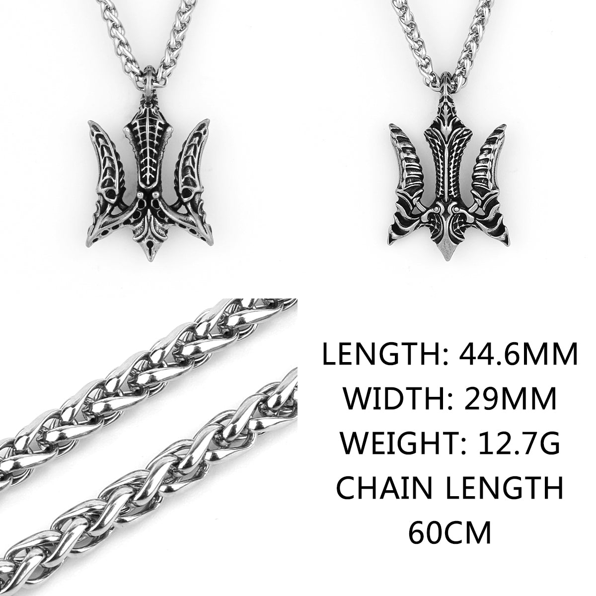 Stainless Steel Viking Axe Pendant Necklace Men's Celtic Valknut in USA