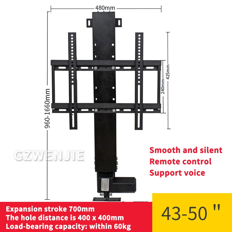 Motorized TV Lift for TVs Height Adjustable TV Stand in USA.