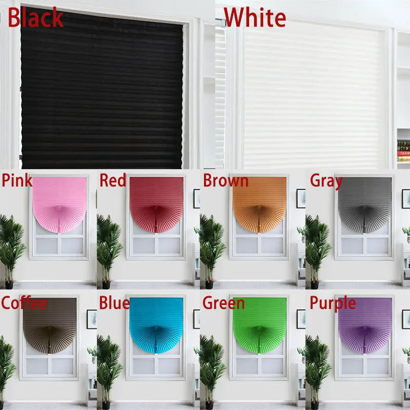 Shades Self-adhesive Half Windows Nonwoven Folding Curtain in USA