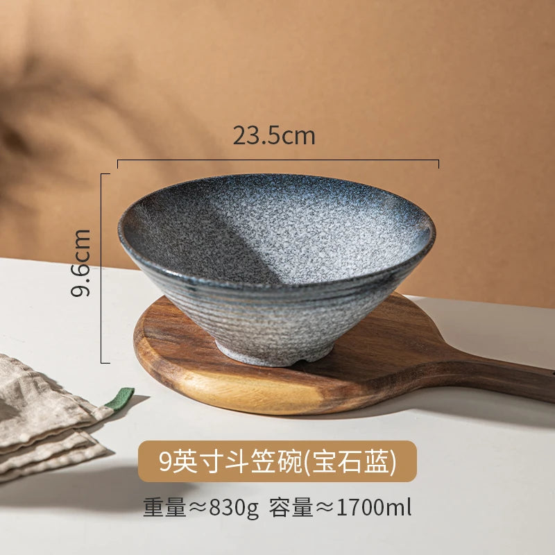 Ceramic Lamian Noodles Bowl Set Home Kitchen with Tableware in USA.