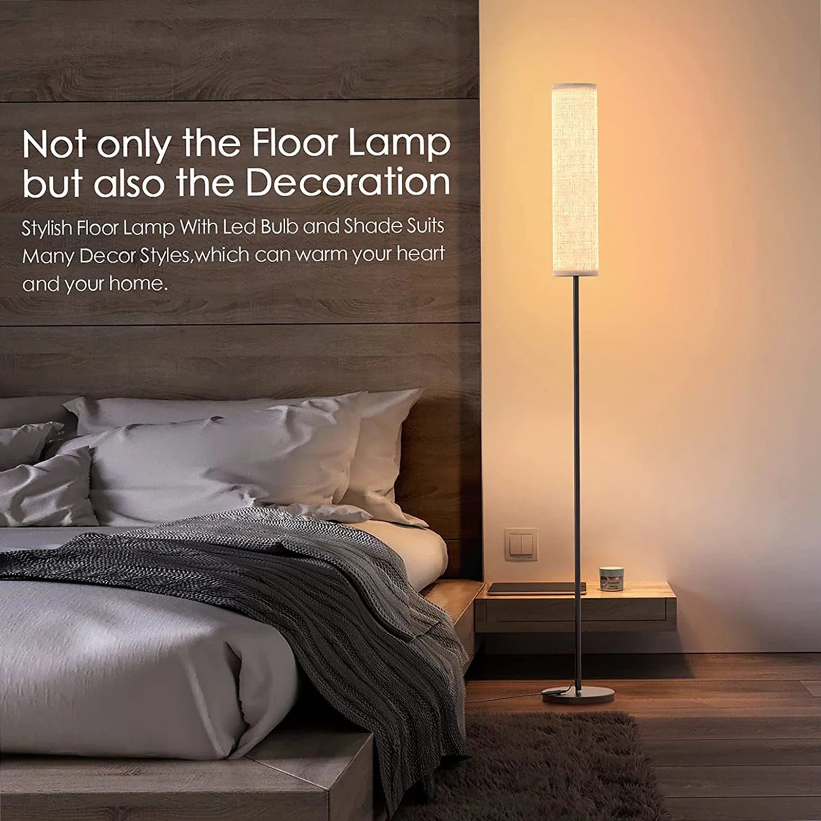 LEDs Floor Lamp Lumens Standing Tall Lamp IN USA.