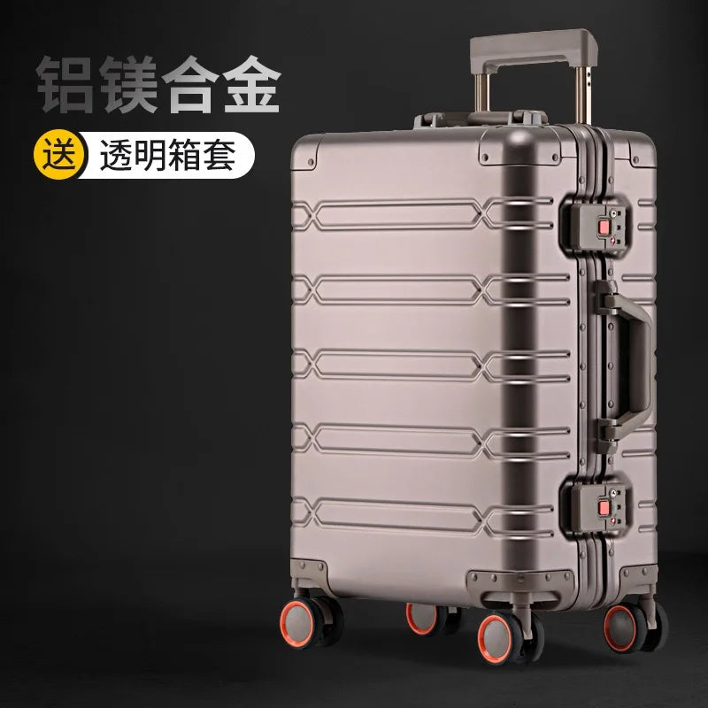 Aluminium Suitcases Wheeled Trolleys Business Trip in USA