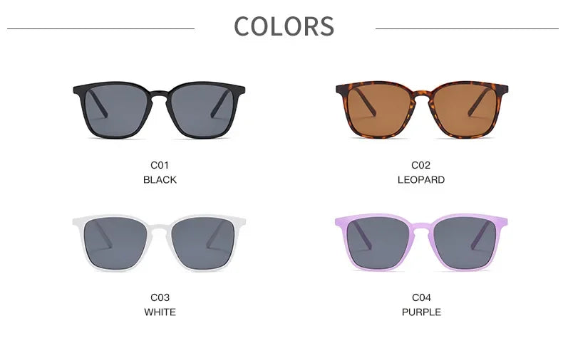 Fashion Vintage Square Sunglasses Women in USA