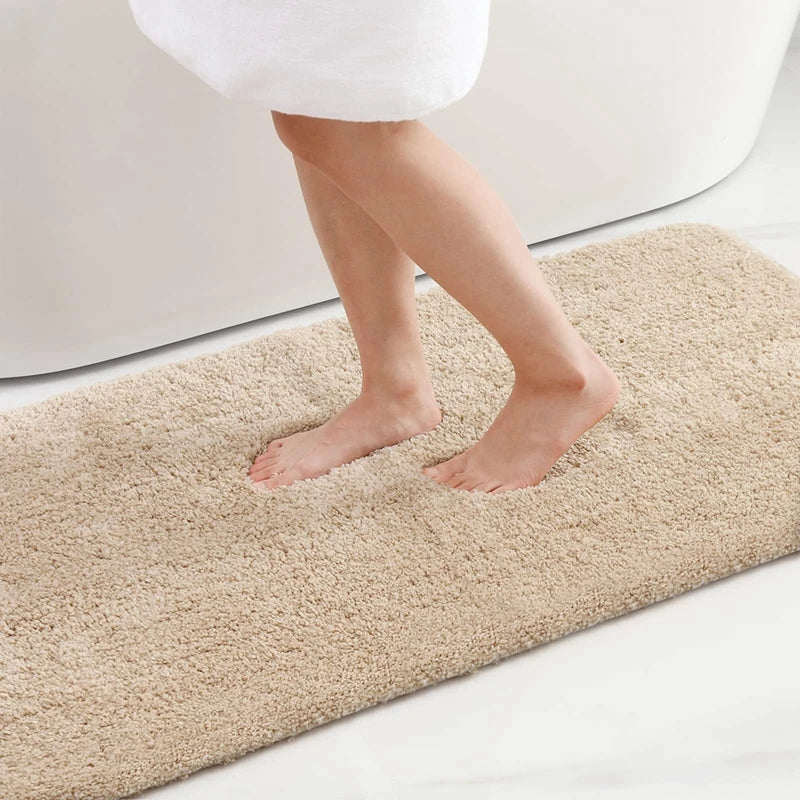 Olanly Luxury Bathroom Bath Mat Absorbent Shower Mat