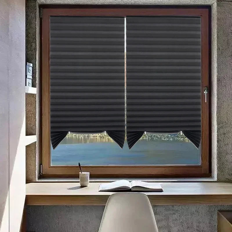 Blackout Blind Window Pleated Blinds Cordless Shade in USA