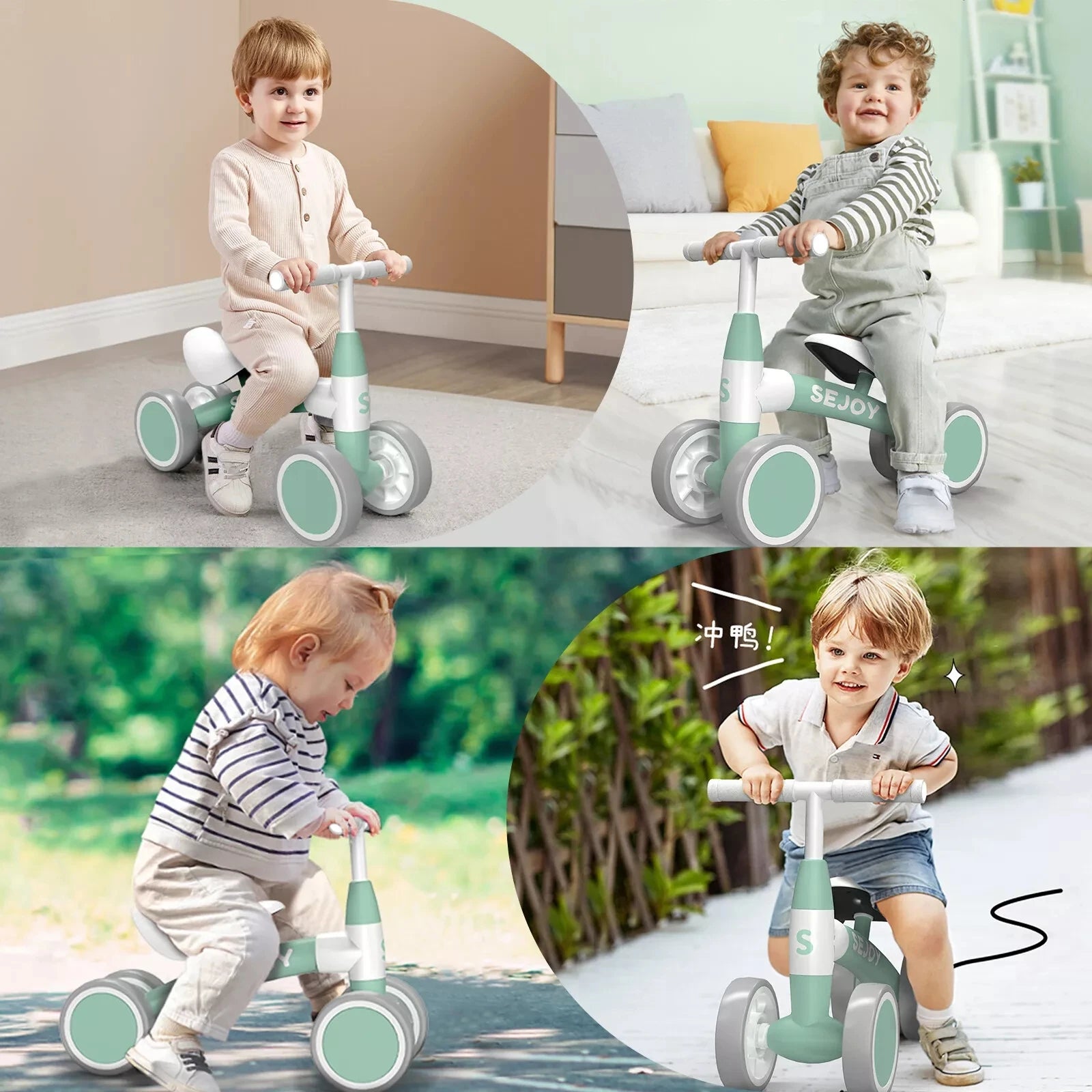 Sejoy Baby Balance Bike Outdoor Indoor Sport Toy in USA