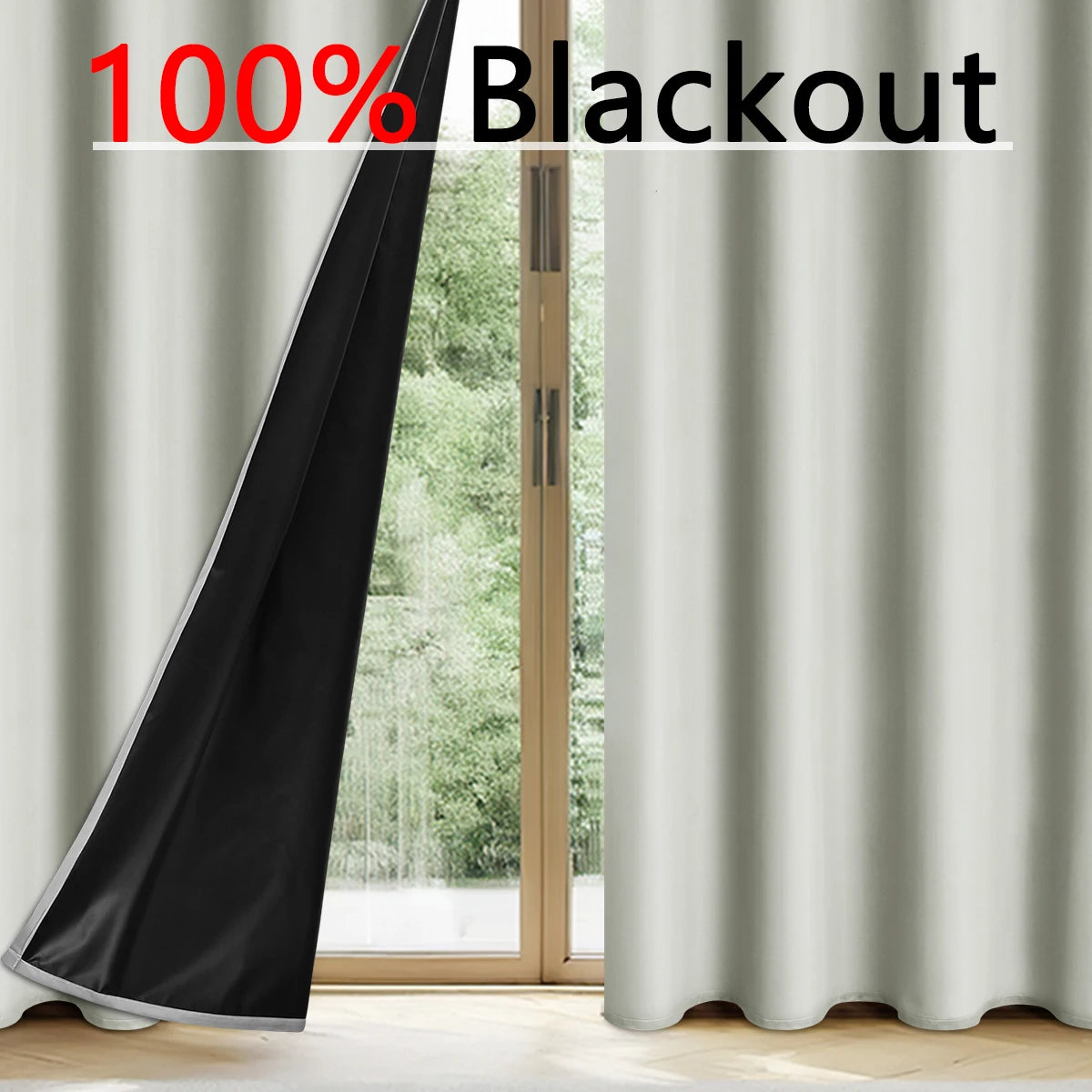 Solid color full shading sun protection Blackout curtains in USA