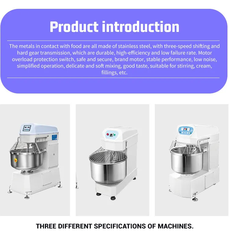 Dough Mixer Industrial Commercial Food Processing Machinery in USA.