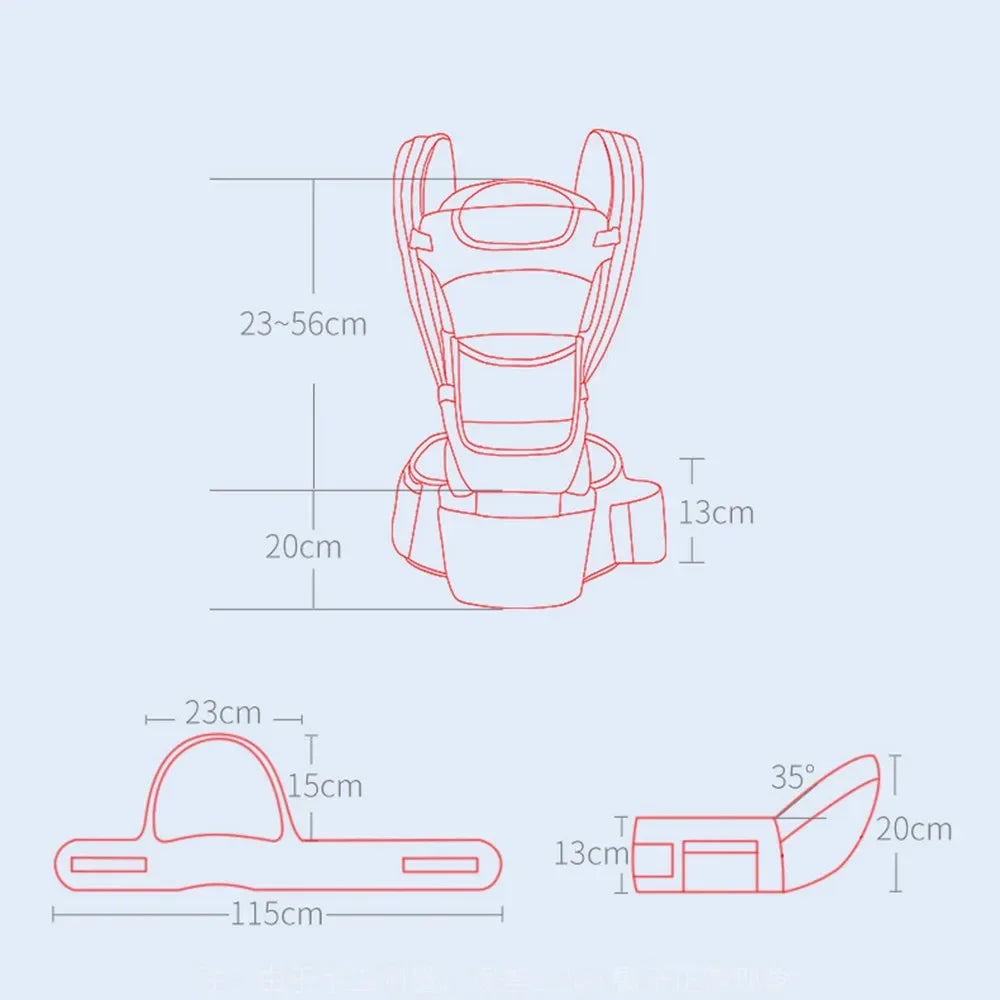 Newborn Ergonomic Baby Carrier Backpack Infant Baby Hipseat in USA