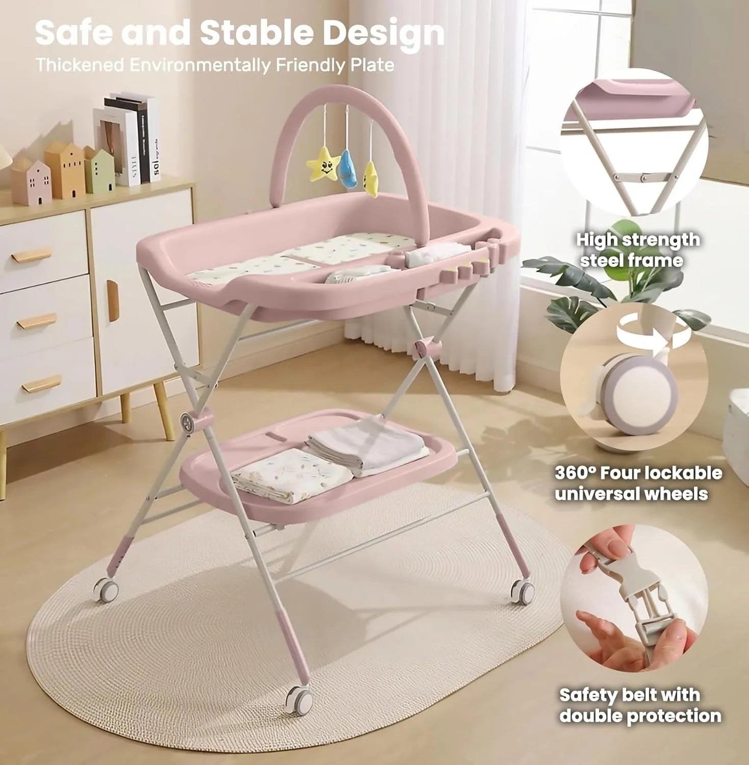 Baby Portable Diaper Changing Table, Folding Diaper Changing in USA