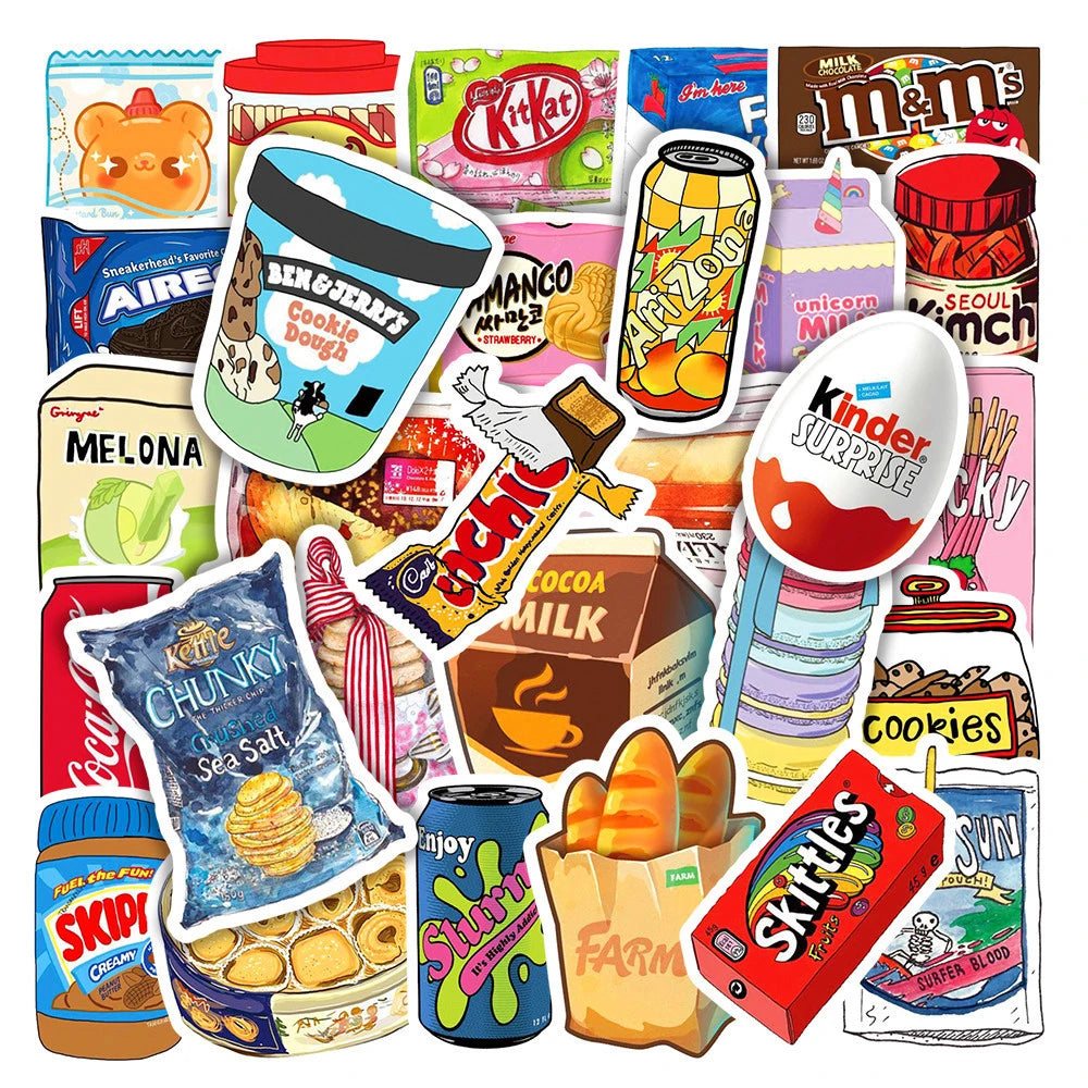 Drink Milk Snack Food Packaging Stickers Phone in USA