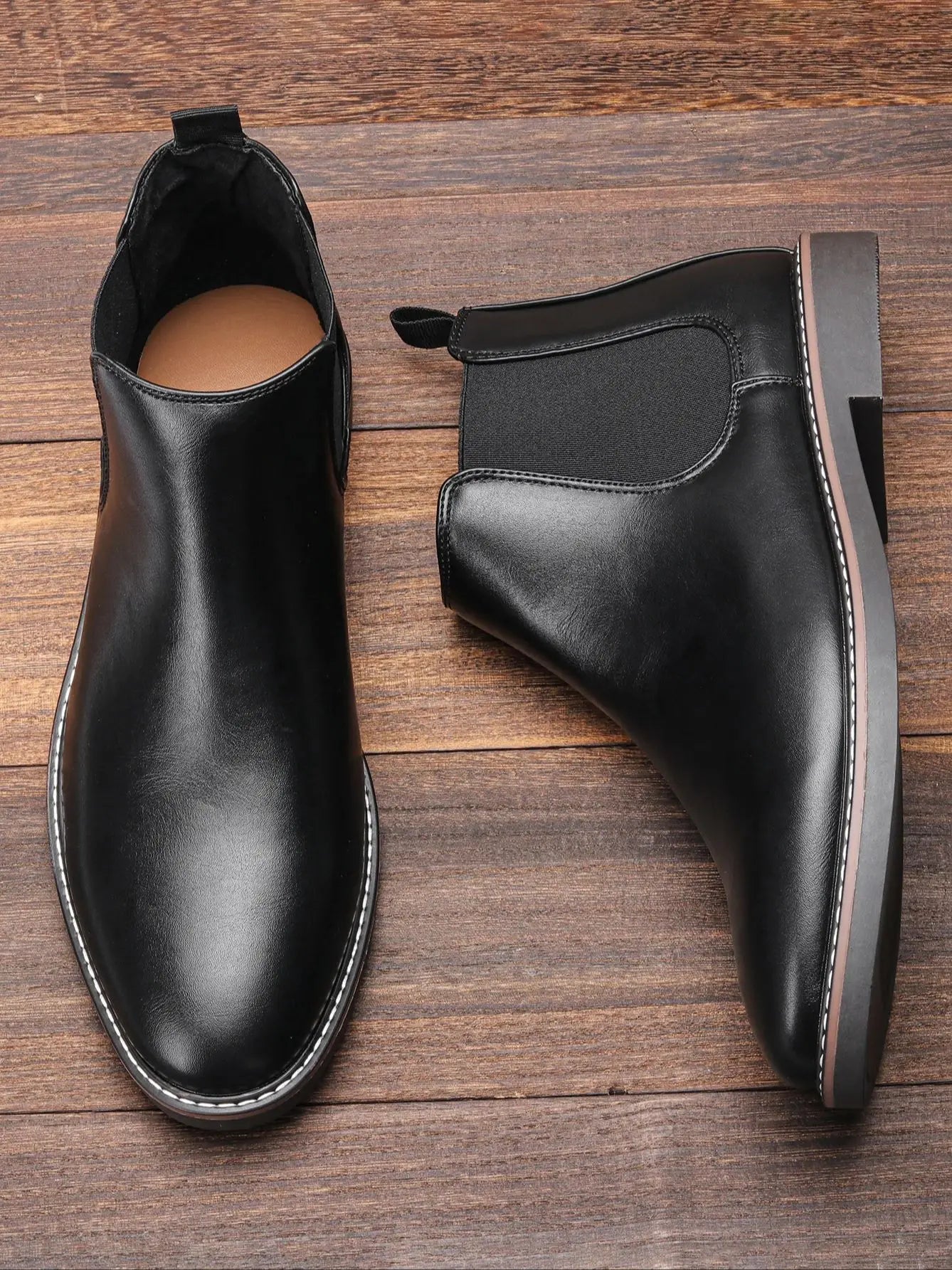 Brand Comfortable Fashion Leather Men Boots in USA