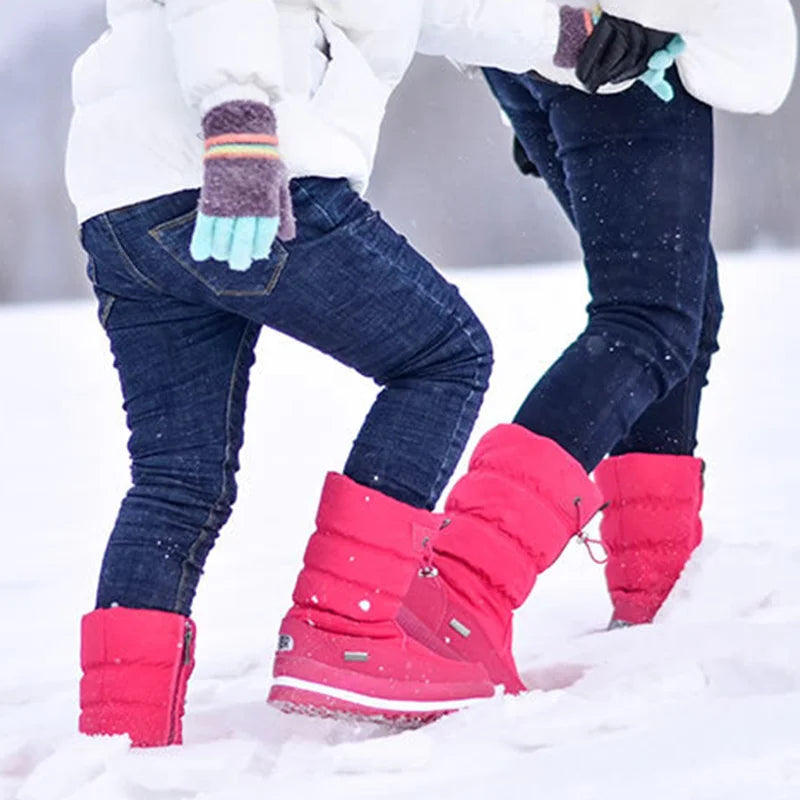 Women Snow Boots Platform Winter Boots Thick Plush Waterproof in USA