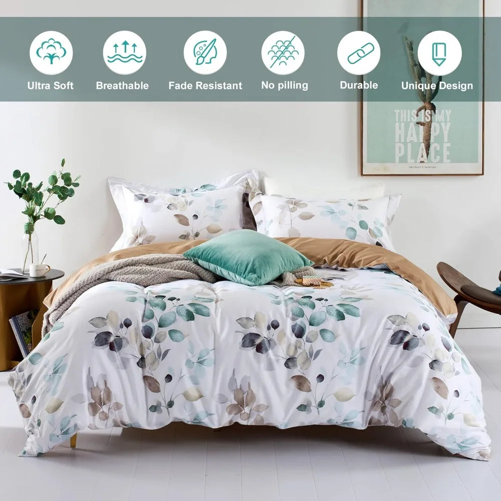 Long-Staple Cotton Duvet Cover Set, Gradient Pattern Bedding Set