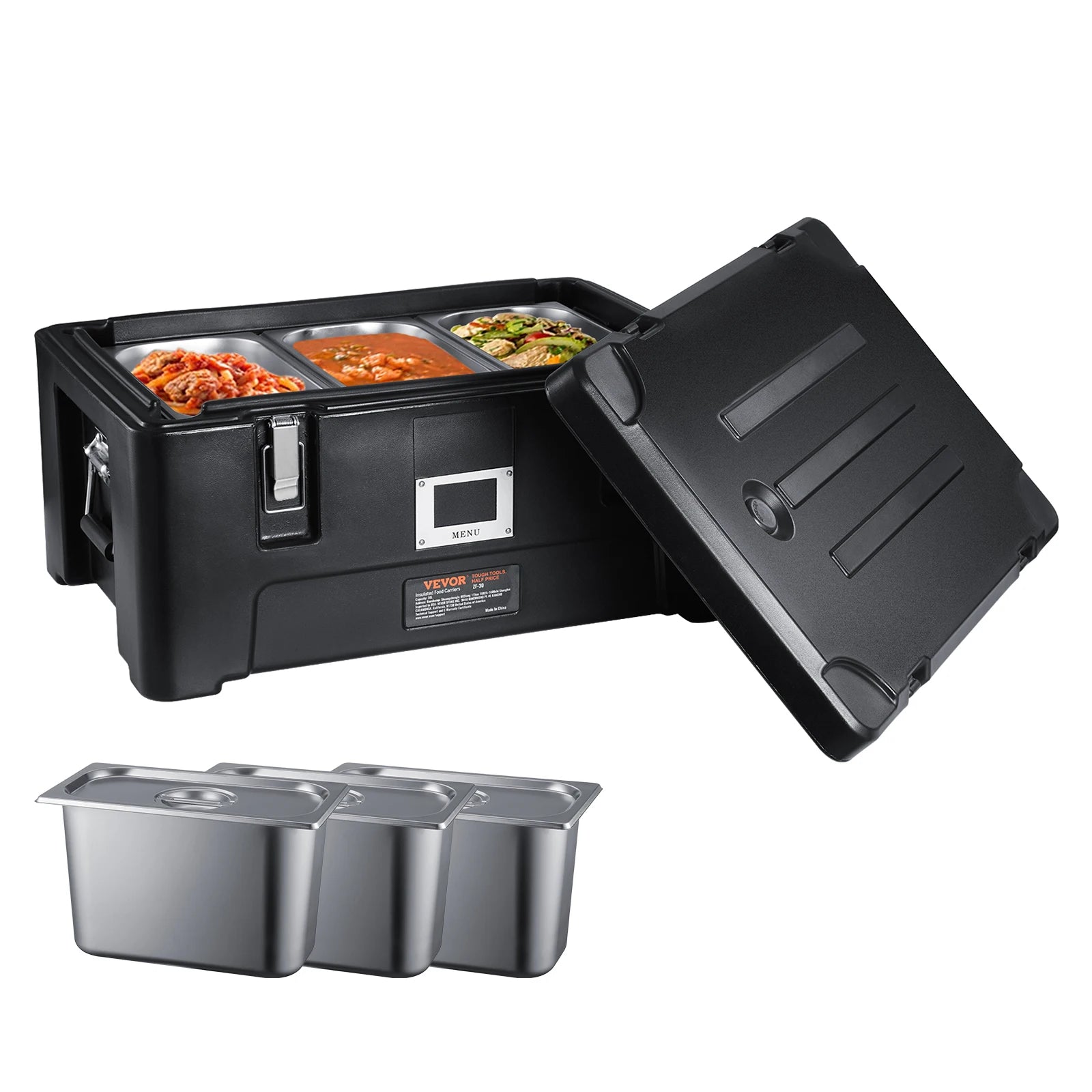 Stackable Catering Hot Box with Stainless Steel Pans in USA.