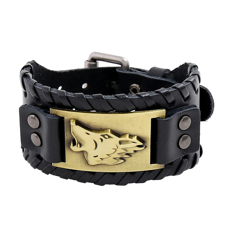 Leather Pirate Compass Bracelet Men's Bracelet in USA