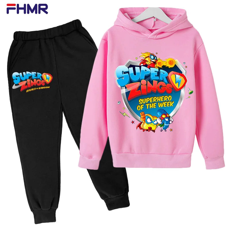 Boys Hoodies+Pants Sets New Autumn Baby Tops Clothing in USA