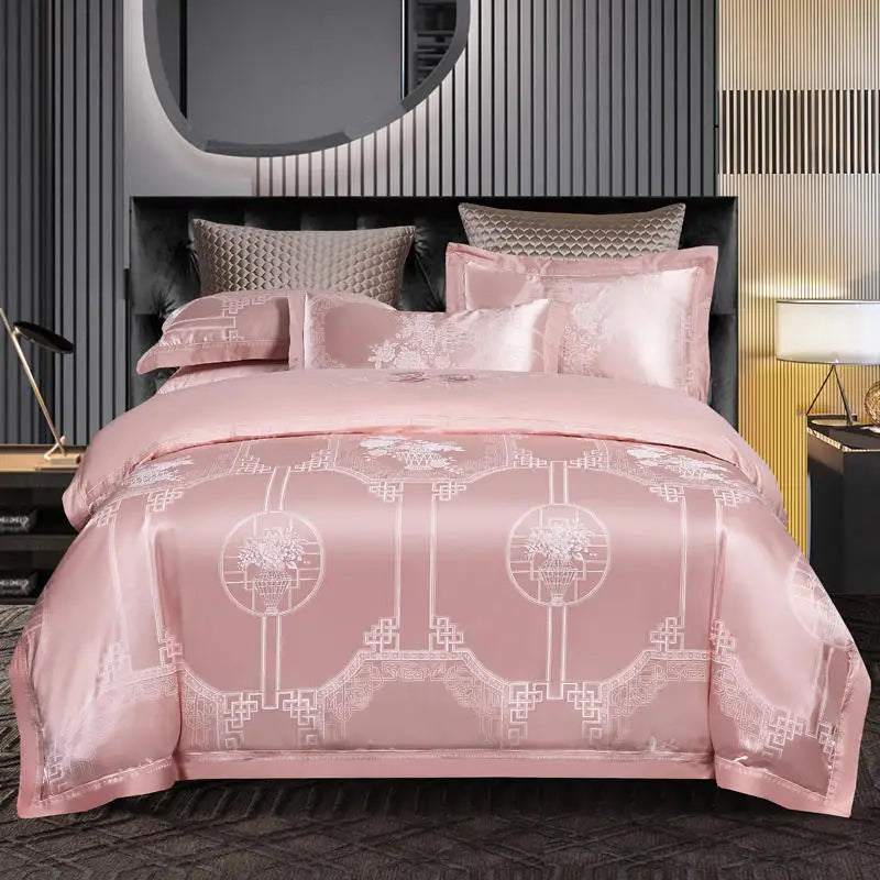 Bedding Sets Floral Grey Pink Comfort Duvet Pillowcase Flat Bed