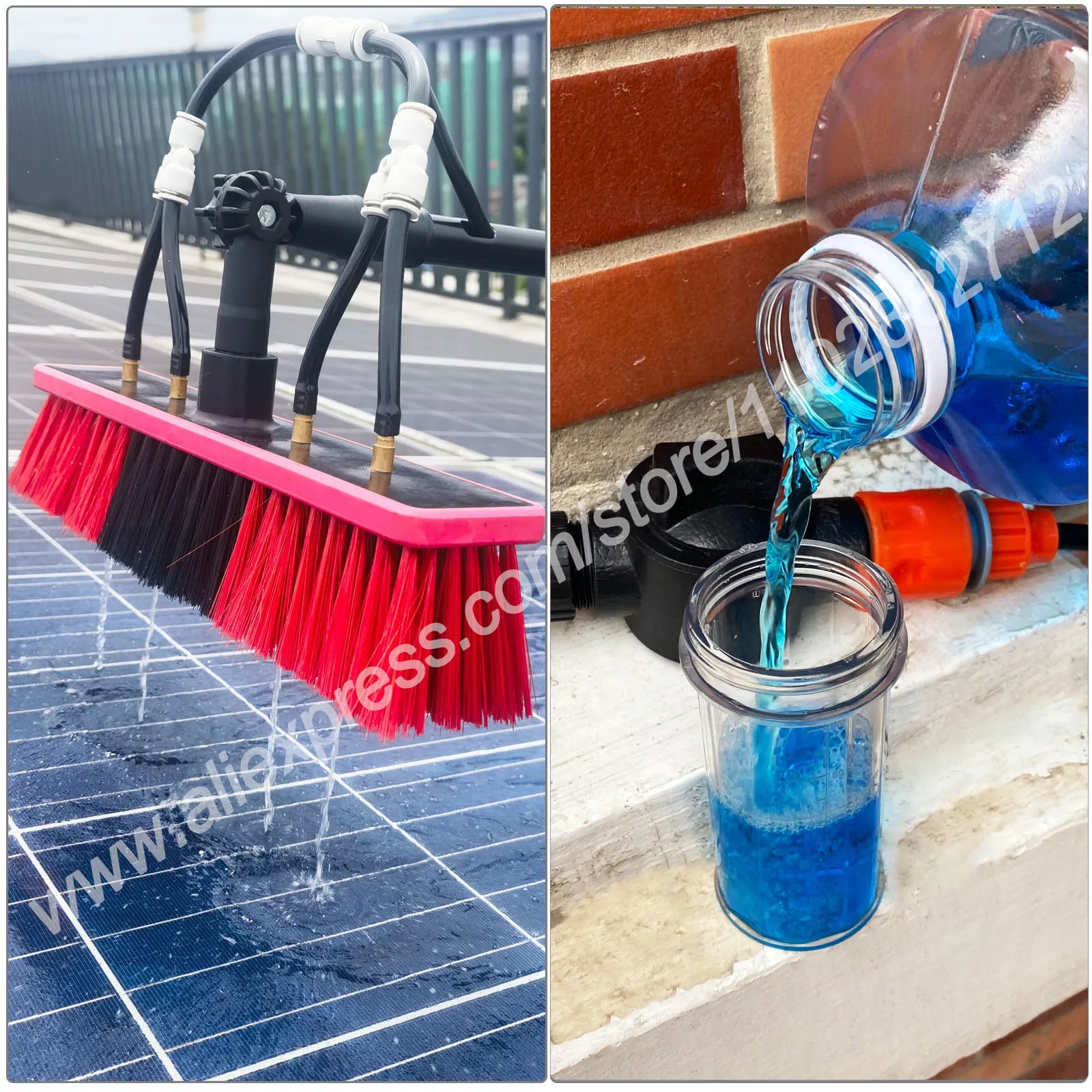 Window Squeegee Extension Pole Water Fed Brush IN USA.