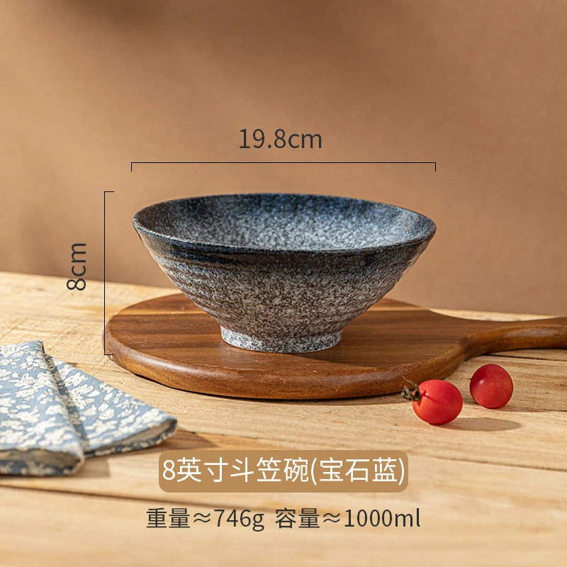 Ceramic Lamian Noodles Bowl Set Home Kitchen with Tableware in USA.