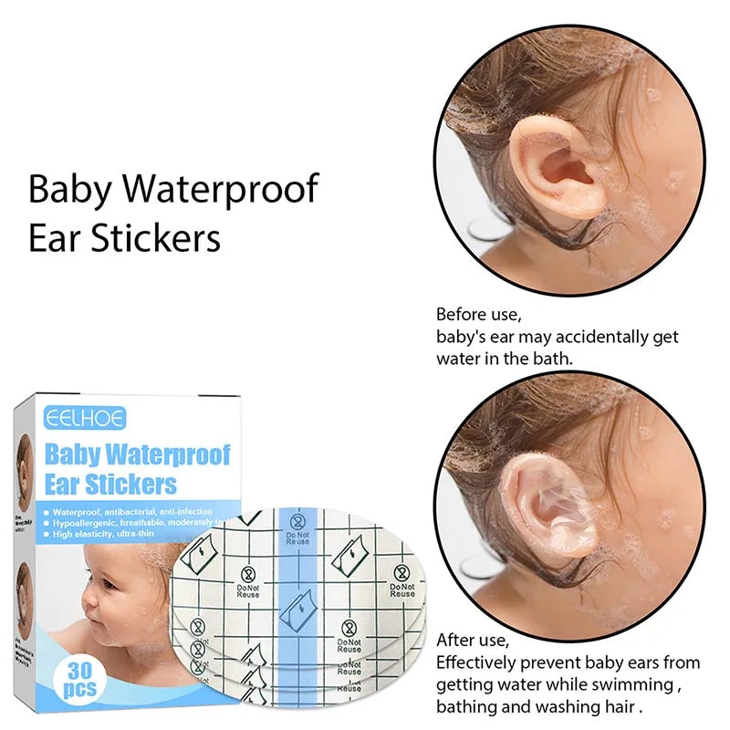 Baby Waterproof Ear Stickers Swimming Infant Disposable in USA