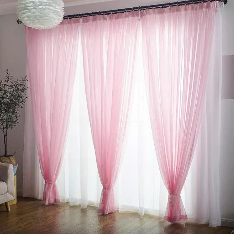 Free Customization Sheer Tulle Curtains Shading IN USA.