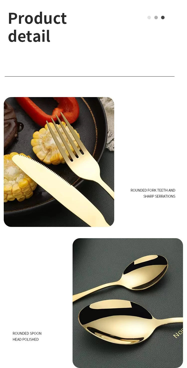 Silverware Set Stainless Steel Food Grade Mirror Polish in USA.