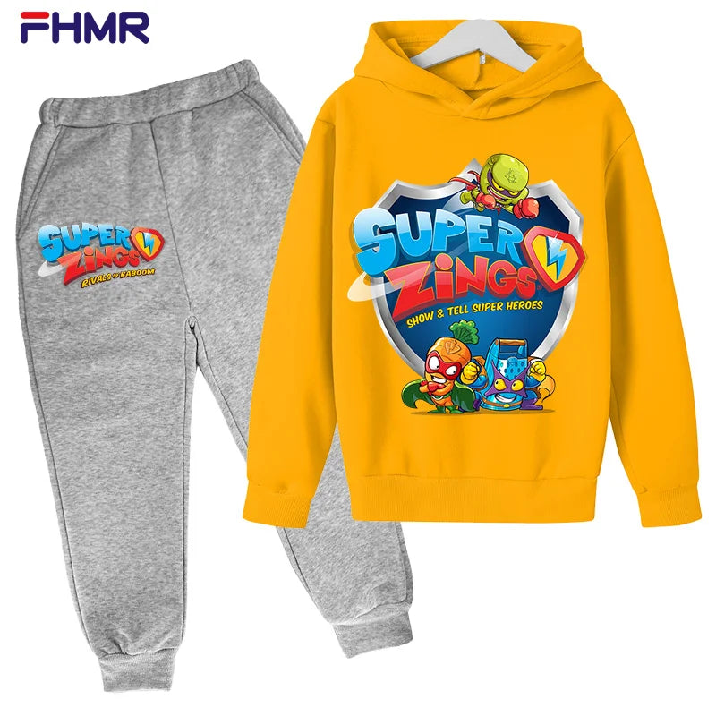 Boys Hoodies+Pants Sets New Autumn Baby Tops Clothing in USA