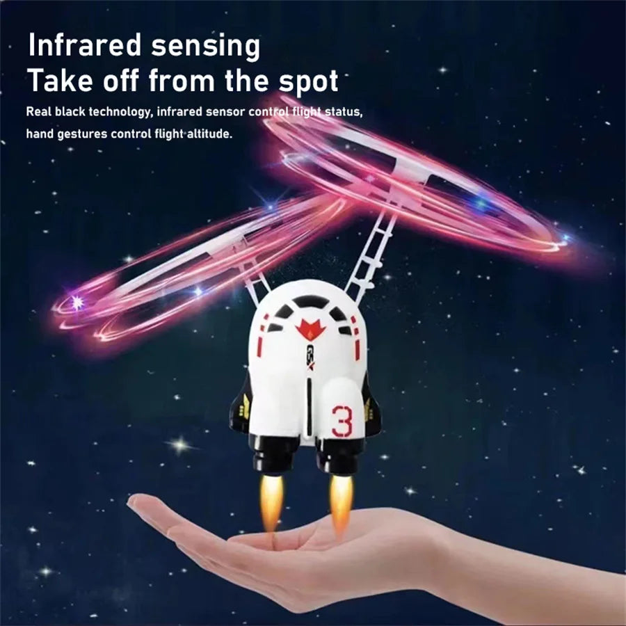 Mini Infrared Induction Flying Toy Astronaut Style Aircraft in USA