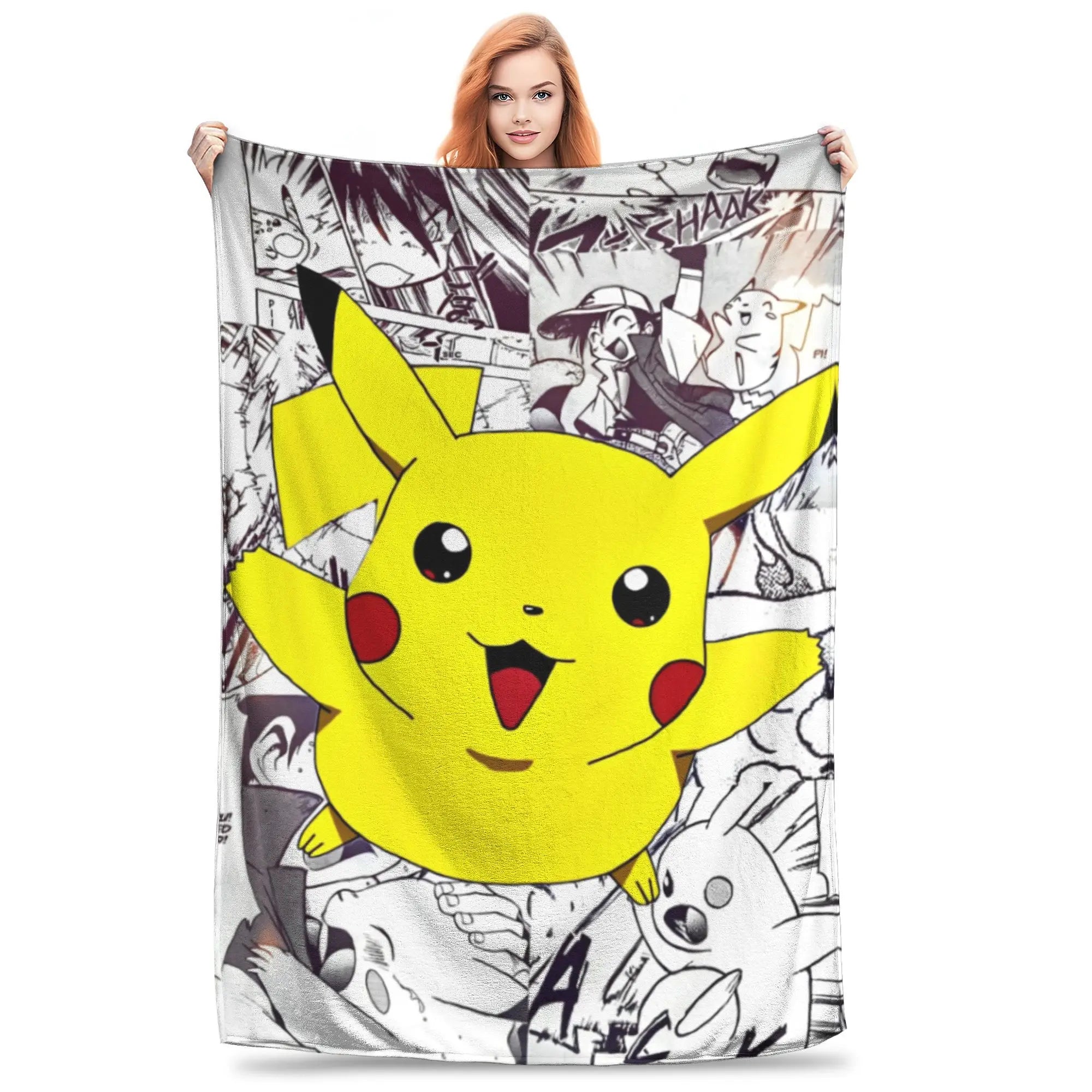 Pokemon Characters Pikachu Blanket Multiple Sizes in USA.