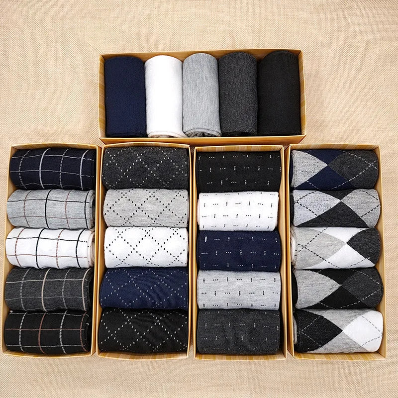 Cotton Plain Color Medium Tube Commercial Gift Boxes Socks in USA